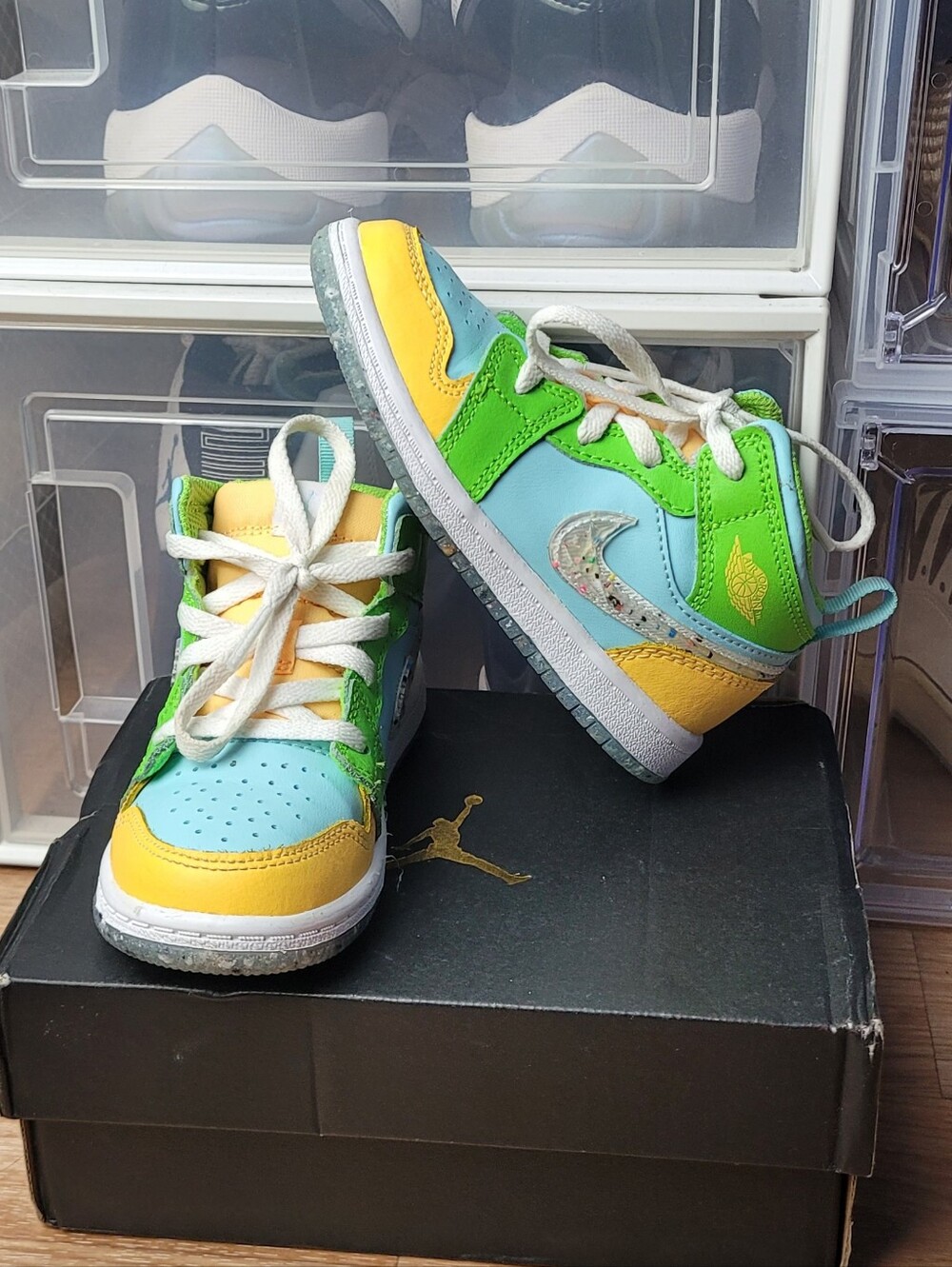 Nike Air Jordan 1 Mid SE Recycled Grind Kids 9C DX4370-400